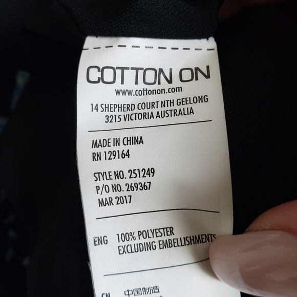 Floral black strappy v-neck midi shift slip dress size M NWT - Picture 9 of 9